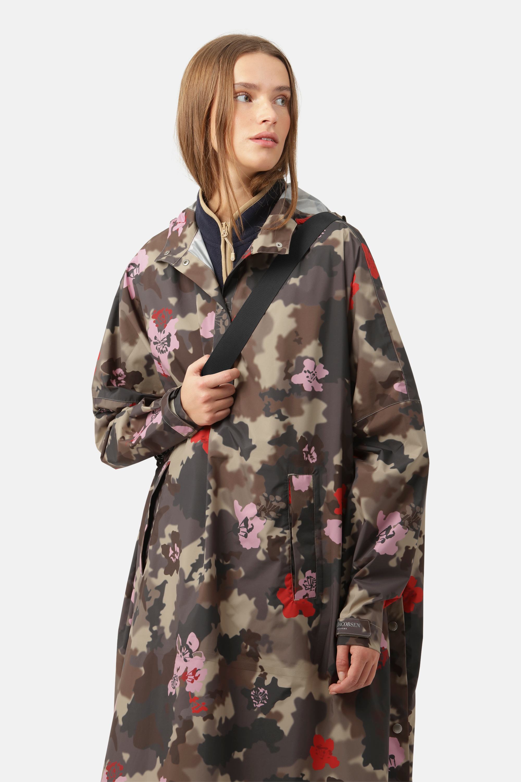 Regnponcho - Floral Camo